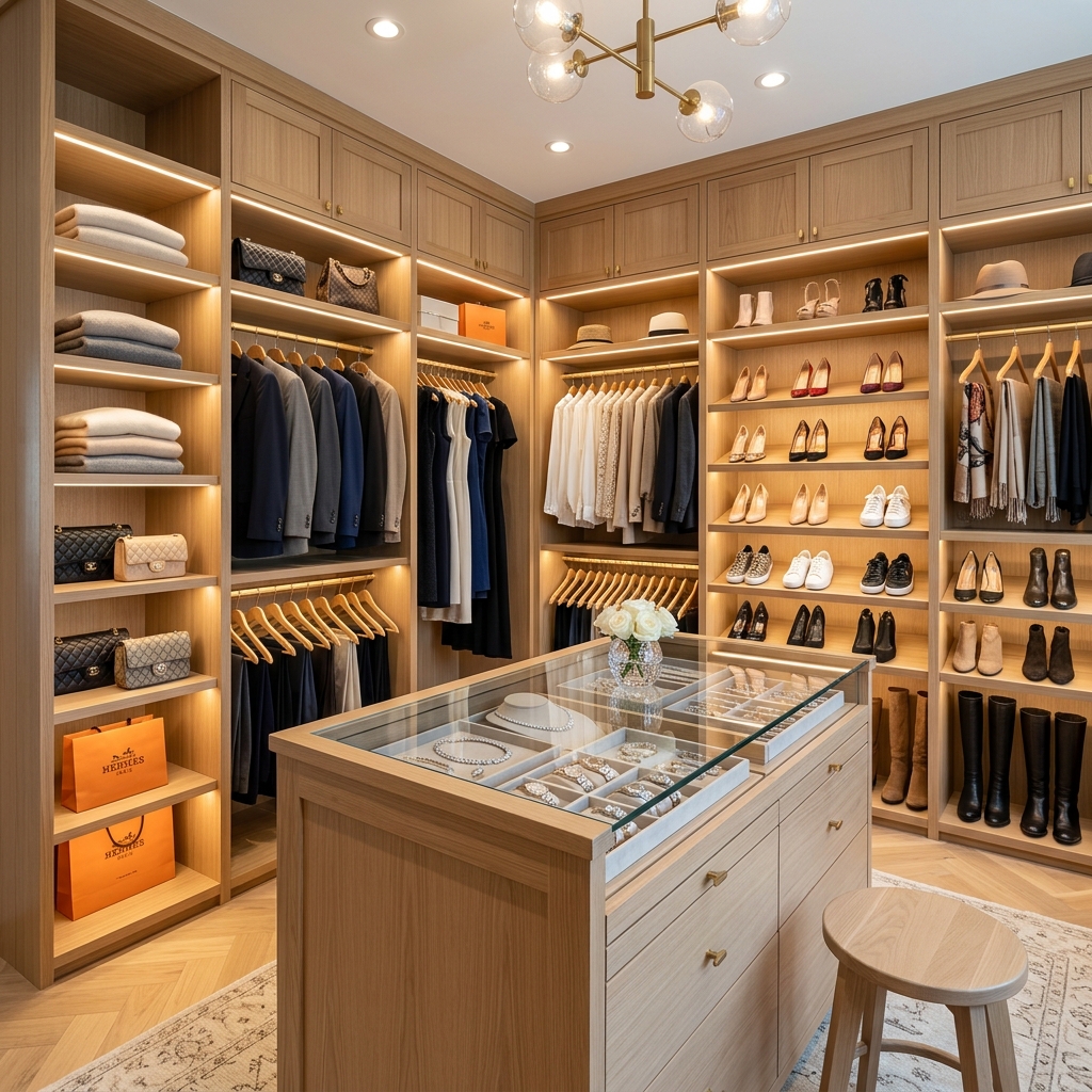 Luxury Custom Walk-in Closet