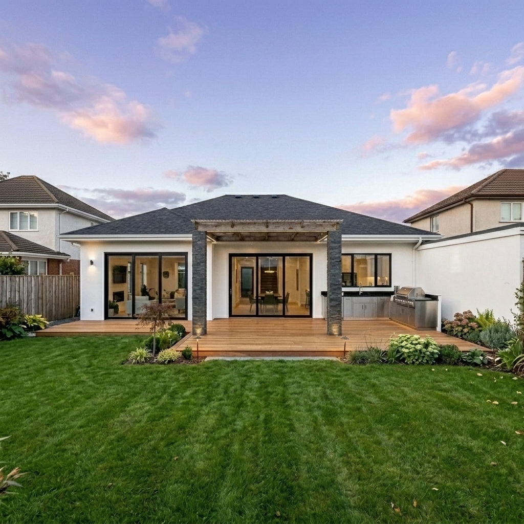 Backyard House Facade Remodel
